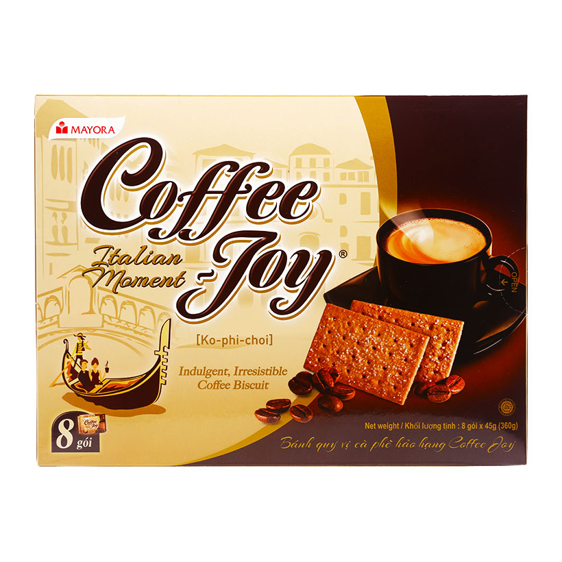[THQ VIETNAM ] COFFEE JOY BISCUIT 8 BOXES X 450GR